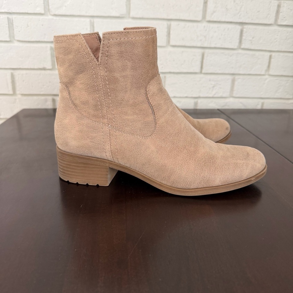 Frye & Co Estreley Ankle Boots Taupe Size 10M